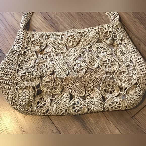 EUC Flora Bella Anthropologie Rafia Purse - Picture 4 of 8